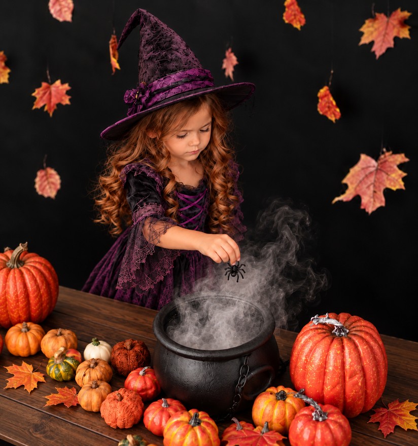Una piccola streghetta tra zucche e incantesimi — Sessioni Speciali Halloween
