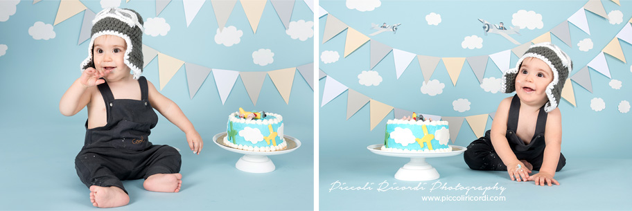 Cake smash Milano | Aviator Theme cake
