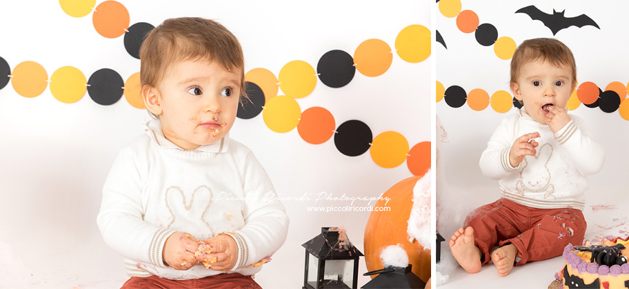 Servizio fotografico Smash Cake Milano | Halloween | Balloons | Trick or Treat| Zucche | Pumpkins