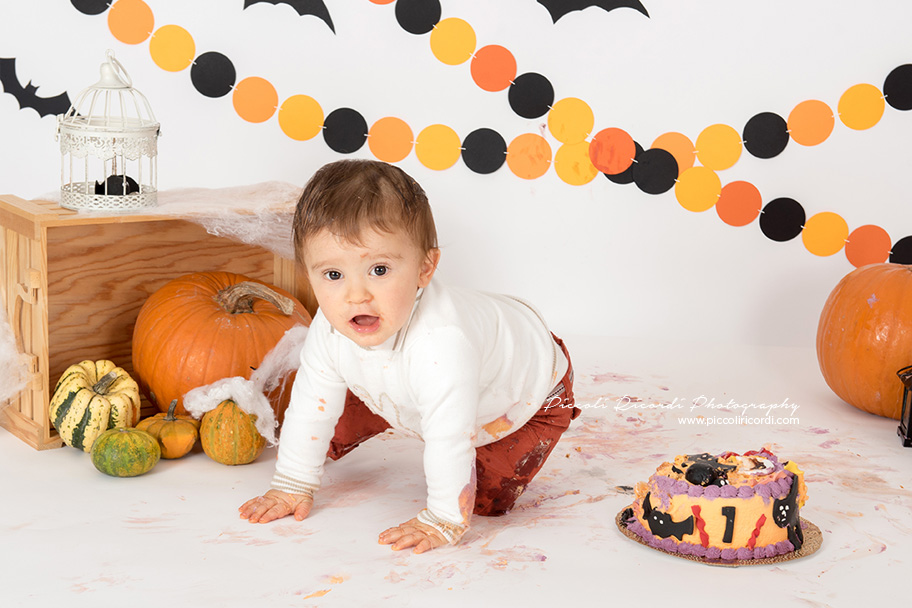 Servizio fotografico Smash Cake Milano | Halloween | Balloons | Trick or Treat| Zucche | Pumpkins