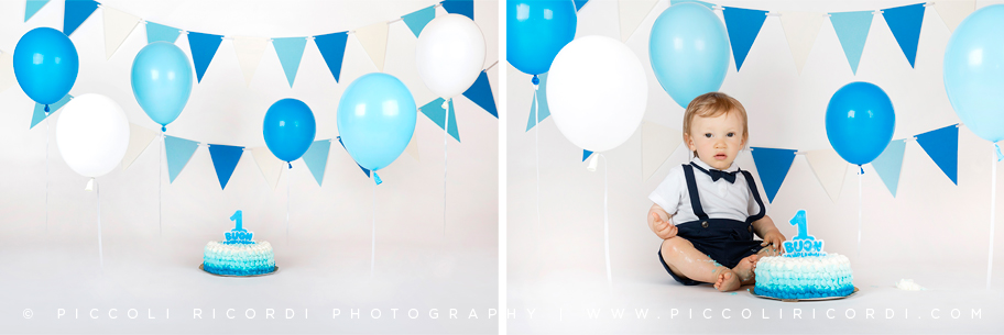 Servizio Fotografico primo compleanno Milano | Bambino con torta Milano | Fotografo Bambini Pavia